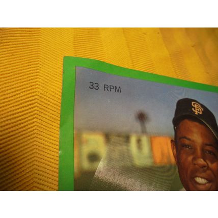 RARE 1962 Sports Champions WILLIE MAYS 7" Floppy 33 RPM Record! $35.00 Shipped!