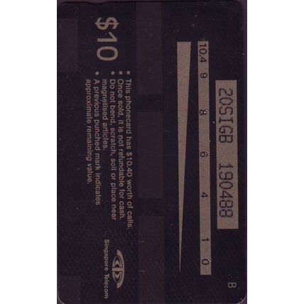Festivals Celebration S'pore $10 Telephone Card (Used)