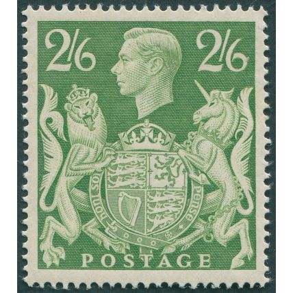 Great Britain 1942 2s.6d. yellow-green SG476b MNH