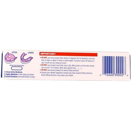 Fixodent Free Denture Adhesive Cream 2.40 Oz (Pack of 5)
