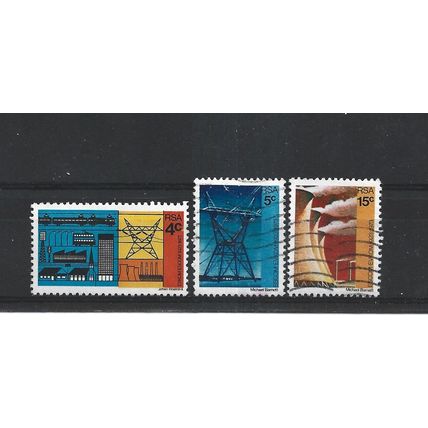 SouthAfrica.50th Anniversary of ESCOM set of 3.Fine Used.Aug25c