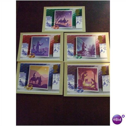 1988 GB Christmas PHQ 114 mint card set Nativity Star