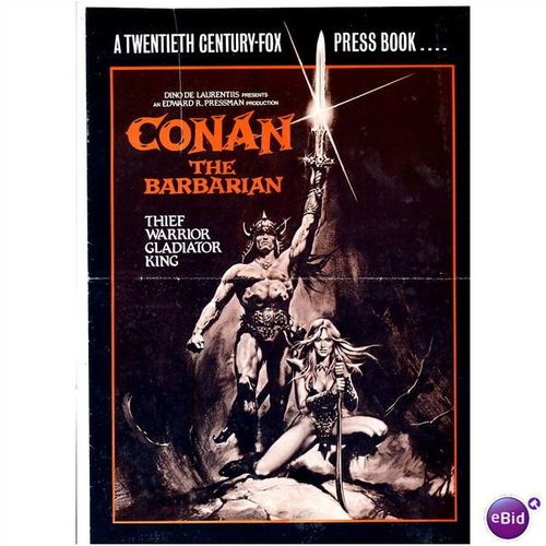 CONAN THE BARBARIAN Arnold Schwarzenegger Press Book