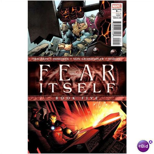 Fear Itself #5 "Brawl" Marvel Thor Captain America Sin