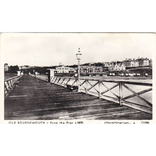 Old Bournemouth From the Pier C 1870 Dorset Postcard(DOR71827)