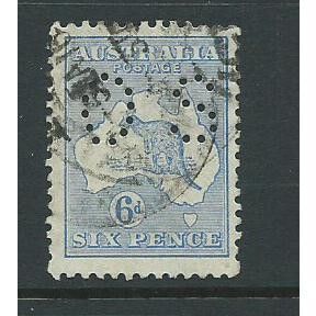 australia stamps george v official perfin sgo33 w5