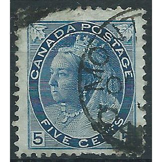 Canada 1898 SG157 5c Slate-Blue/Bluish Good/Fine Used . . ..