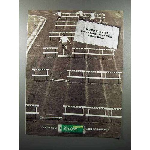2001 Wrigley's Extra Gum Ad - Hurdler Curt Clark