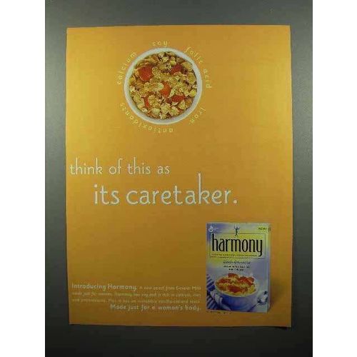 2001 General Mills Harmony Cereal Ad - Its Caretaker