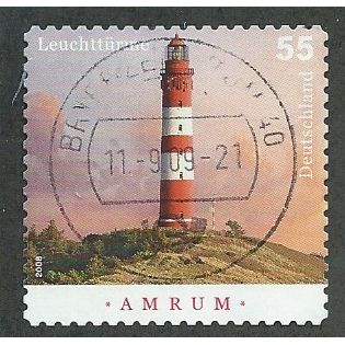 GER 2008 €0.55 (S/A) 'LIGHTHOUSES -AMRUM' FINE USED (EBID51-303)