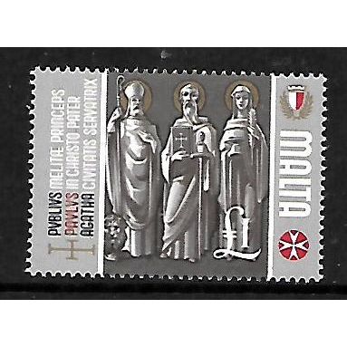 MALTA 1965 / 70 £1 PATRON SAINTS MULTICOLOURED SG 348 M / MINT