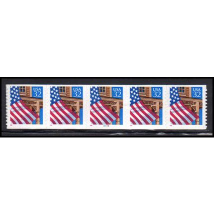 2915Cv 32c U.S. Flag Over Porch Very Fine MNH PNC 66666/5 11x12 PA3552