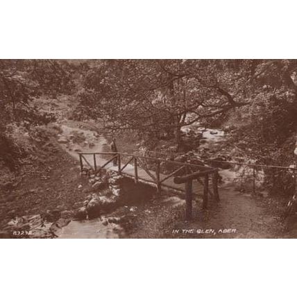 In The Glen Aber Real Photo Antique Postcard