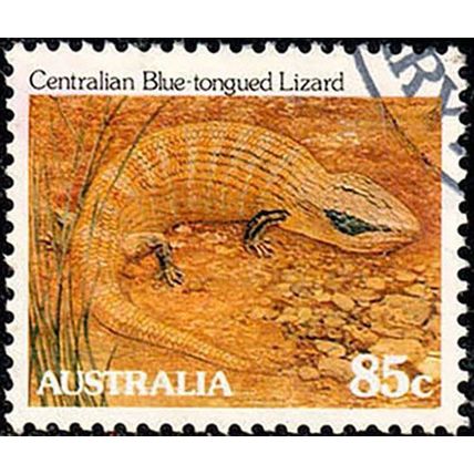 Australia 1983 Animals Reptiles & Amphibians Blue Tongue Lizard 85c Used Stamp