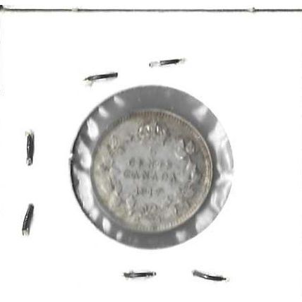 1917 Canada silver 5 cents BU