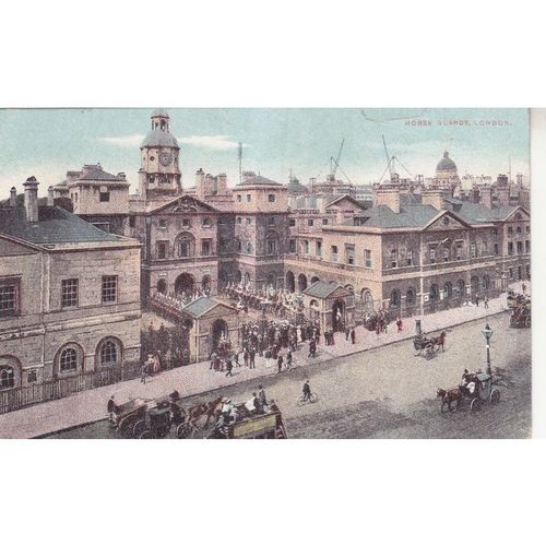 Vintage Colour Postcard - Horse Guards London