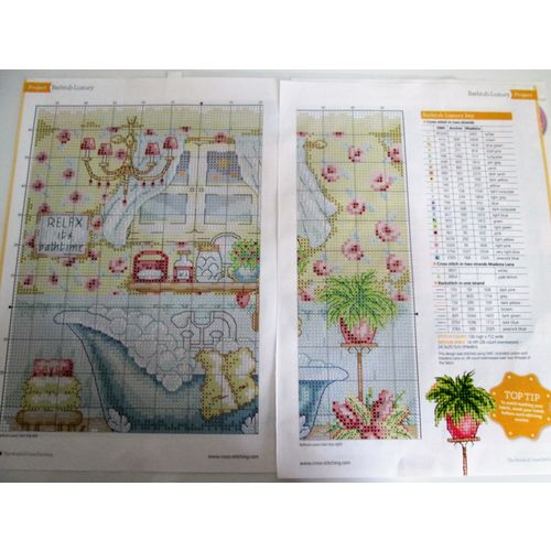 BATHROOM LUXURY - CROSS STITCH CHART