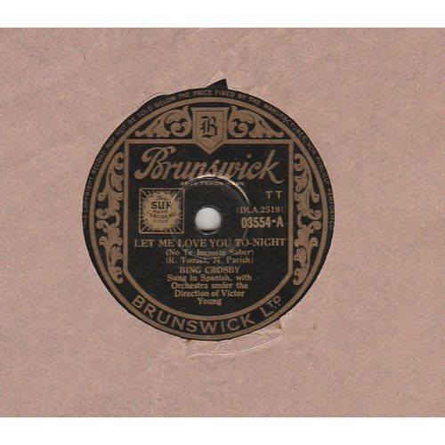 Let Me Love You Tonight / That's an Irish Love Song Bing Crosby 1945