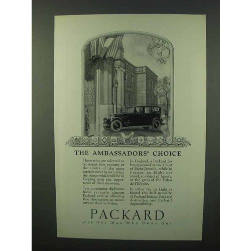 1926 Packard Cars Ad - The Ambassadors' Choice
