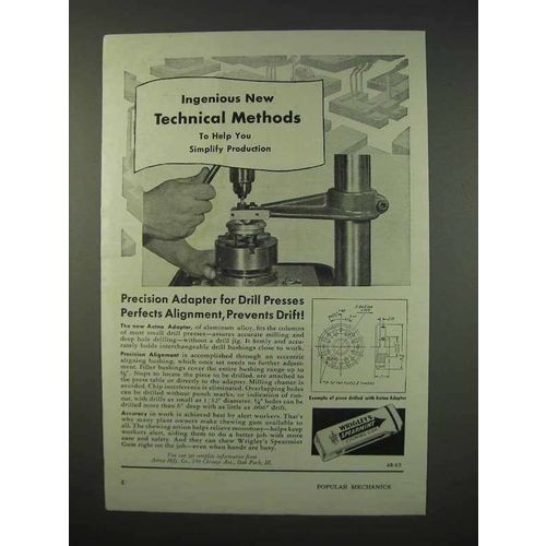 1947 Wrigley's Spearmint Gum Ad - Technical Methods