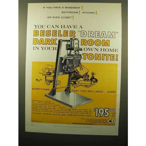 1960 Beseler 23C Enlarger Ad - Dream Dark Room