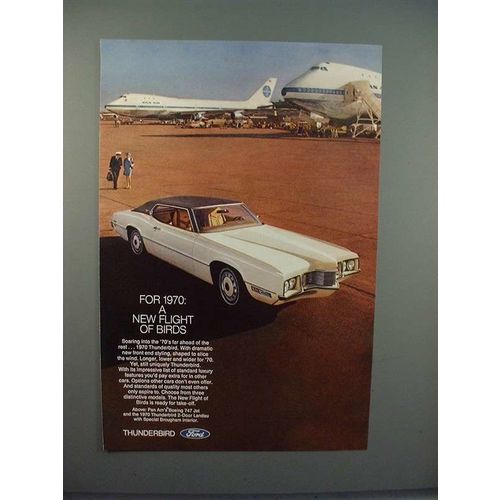 1970 Ford Thunderbird 2-door Landau Car Ad - New Flight