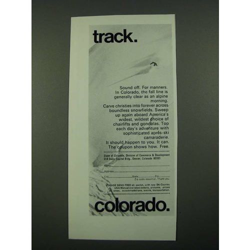 1970 Colorado Tourism Ad - Track