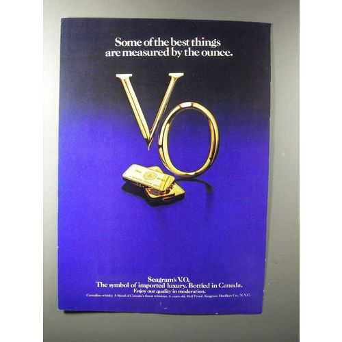 1980 Seagram's V.O. Canadian Whisky Ad - Measured