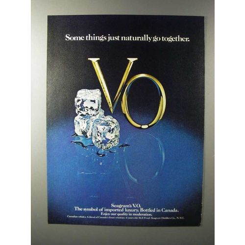 1980 Seagram's V.O. Canadian Whisky Ad - Naturally