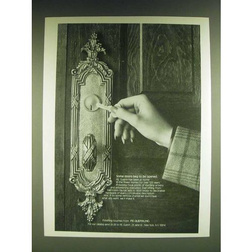 1985 P.E. Guerin Hardware Ad - Some doors beg to be opened