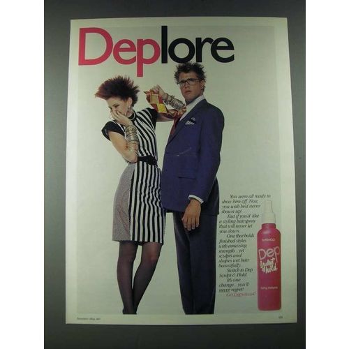 1987 Dep Sculpt & Hold Ad - Deplore