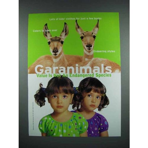 2001 Garanimals Fashion Ad - Deer