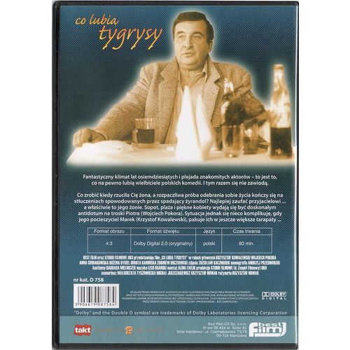 Co lubia tygrysy (DVD) 1989 Wojciech Pokora, Krzysztof Kowalewski POLSKI POLISH