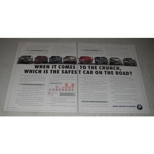 1991 BMW Cars Ad - When it comes to the crunch, which is the safest car