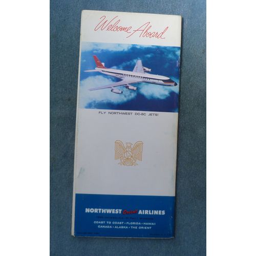 1960 Northwest Orient Airline Souvenir Flight Book