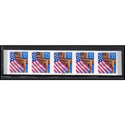 2915A 32c U.S. Flag Over Porch Fine MNH PNC 55555A/5 P/UL PA3592