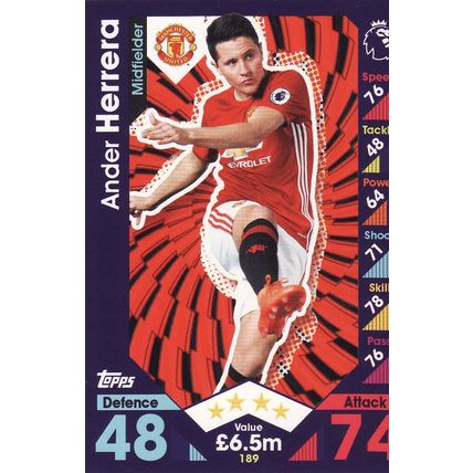 Match Attax 2016/2017 189 Ander Herrera Manchester United