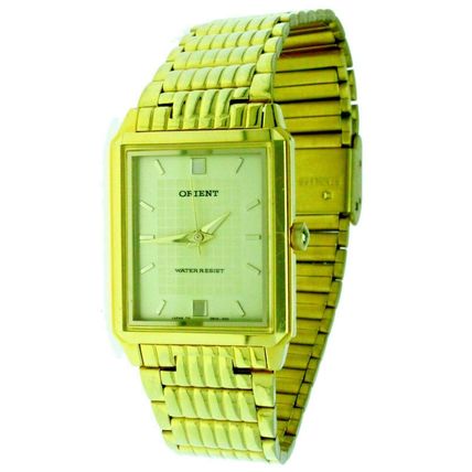New Thine ORIENT Stainless Steel Gold Tone Band, Case & Dial Watch Water Resist