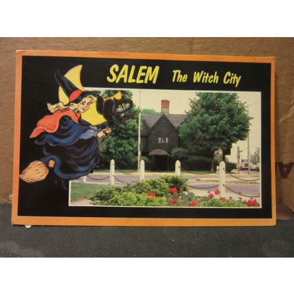 THE WITCH HOUSE, SALEM, MASSACHUSETTS, USA used postcard 1984 pm =