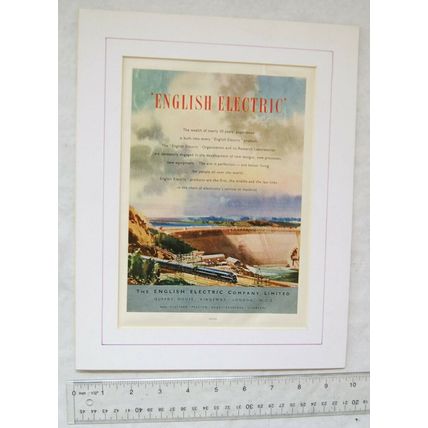 Mounted illustration English Electric