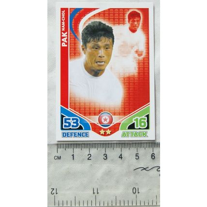 2010 Topps Match Attax World Cup Trading Card - Korea DPR, Nam-Chol Pak