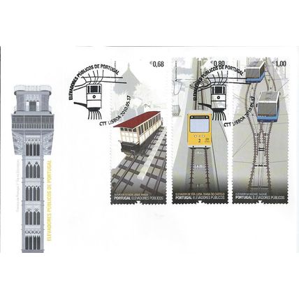 Portugal Mi 3515/20 FDC: Lifts and Cable Cars