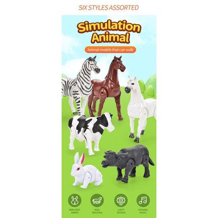 Free Shipping Battery Operated Simulation Animal Animal Rabbit Zebra Horse Milk