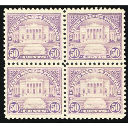570, Mint VF/XF NH 50¢ GEM Block of Four Stamps - Stuart Katz