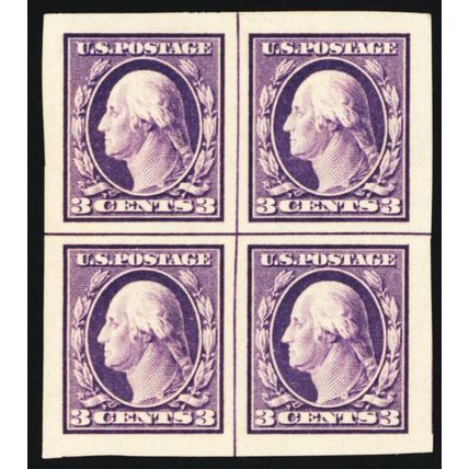483, Mint Superb LH Center Line Blocks of Four - Stuart Katz