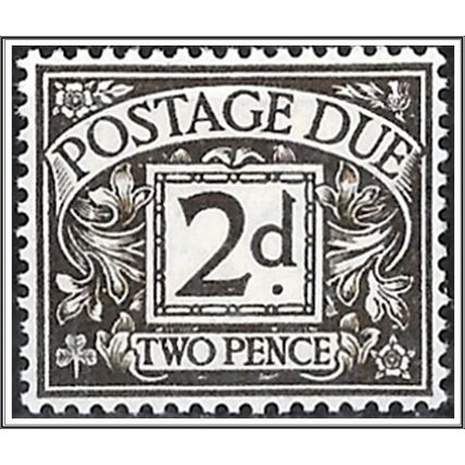 EDVIII 1936 D21 2d Agate Postage Due Mounted Mint