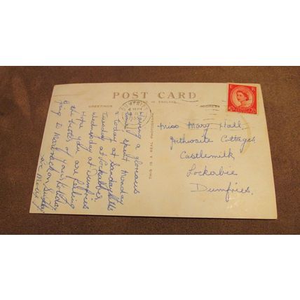 1950s real photo Postcard - Dumfries scenes - Dumfriesshire