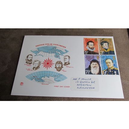 1972 Stuarts GB FDC Cover - British Polar Explorers