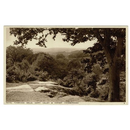 Royal Tunbridge Wells, Happy Valley & Crowborough, Kent, Photochrom Postcard