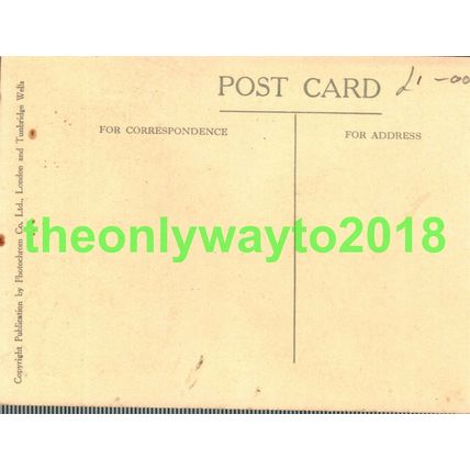 Royal Tunbridge Wells, Happy Valley & Crowborough, Kent, Photochrom Postcard